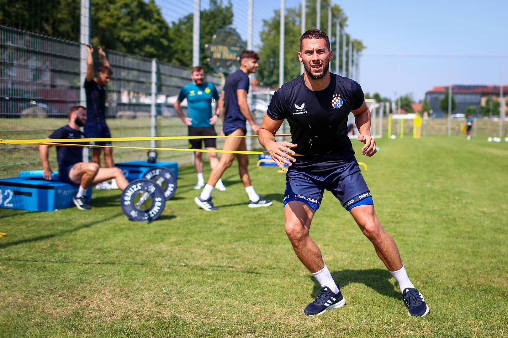 09.07.2024.,  Austria - Hotel im Park Bad Radkersburg fitness trening prve momcadi GNK Dinama na pripremama u Austriji. Marko Pjaca Photo: Matija Habljak/PIXSELL