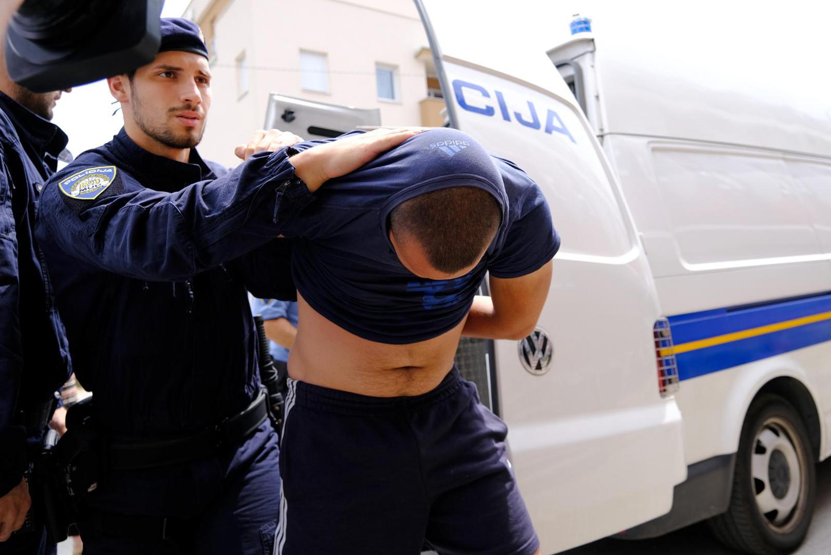 23.05.2022., Velika Gorica - U tijeku je ispitivanje navijaca nakon nereda na autocesti A1 kod Desinca. Dio navijaca doveden je na Zupanijski sud u Velikoj Gorici. Photo: Slaven Branislav Babic/PIXSELL