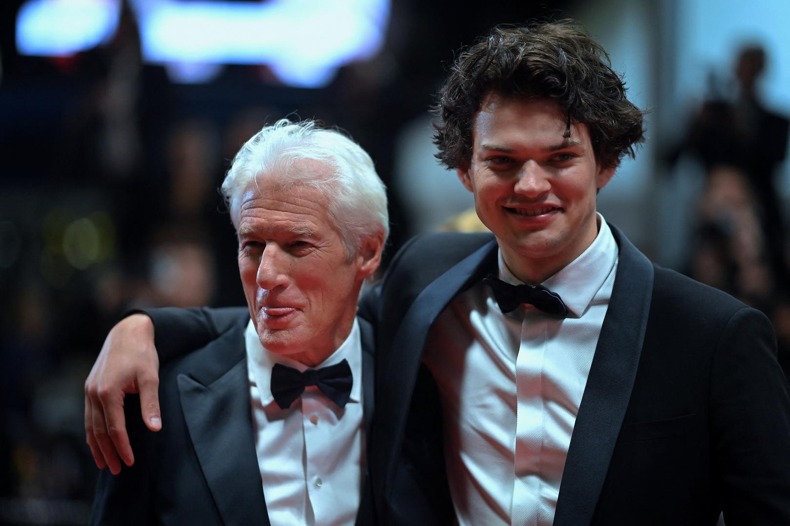 Homer James Jigme Gere and Richard Gere attend the Oh, Canada screening at the 77th annual Cannes Film Festival at Palais des Festivals on May 17, 2024 in Cannes, France. Photo by Franck Castel/ABACAPRESS.COM Photo: Castel Franck/ABACA/ABACA