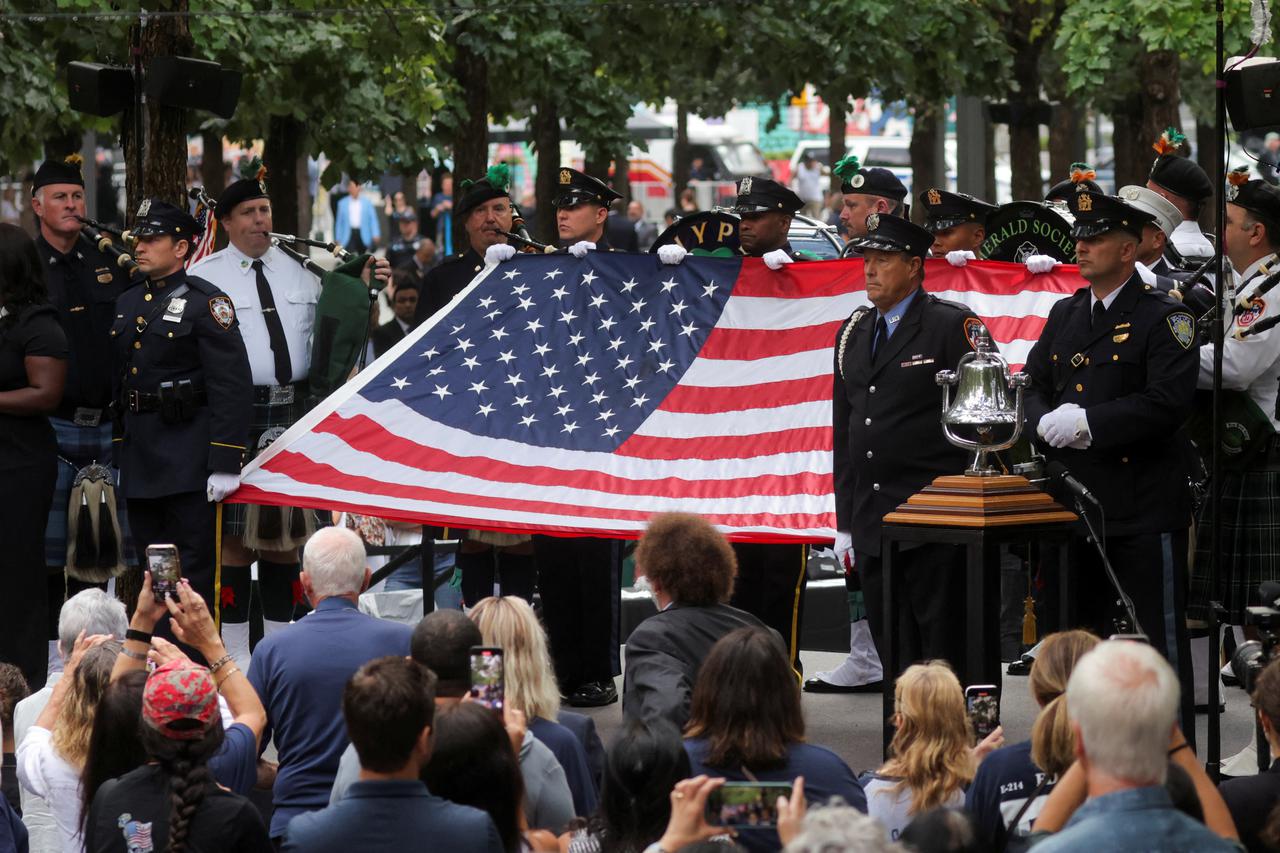 Ceremony to mark 22nd anniversary of September 11, 2001 attacks on the World Trade Center