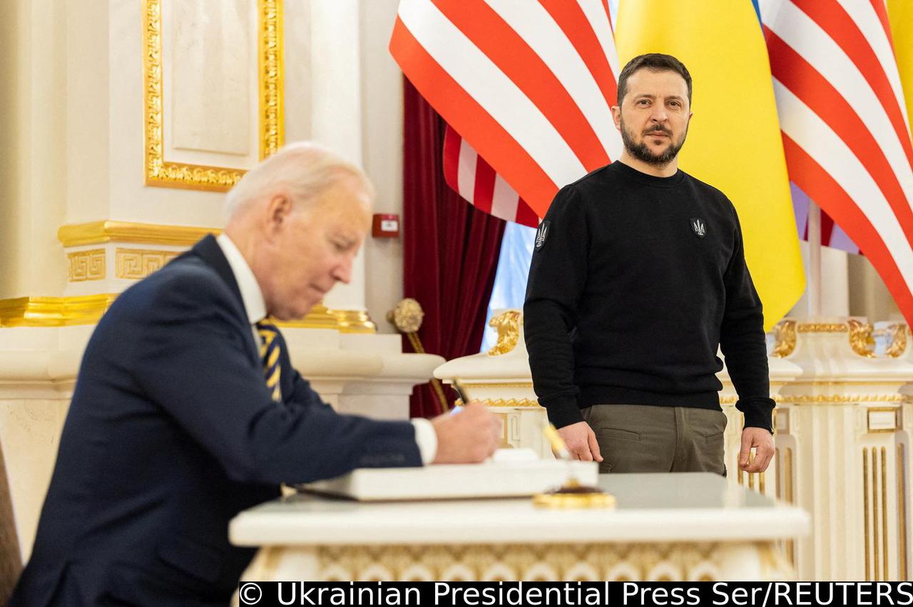 U.S. President Biden visits Kyiv