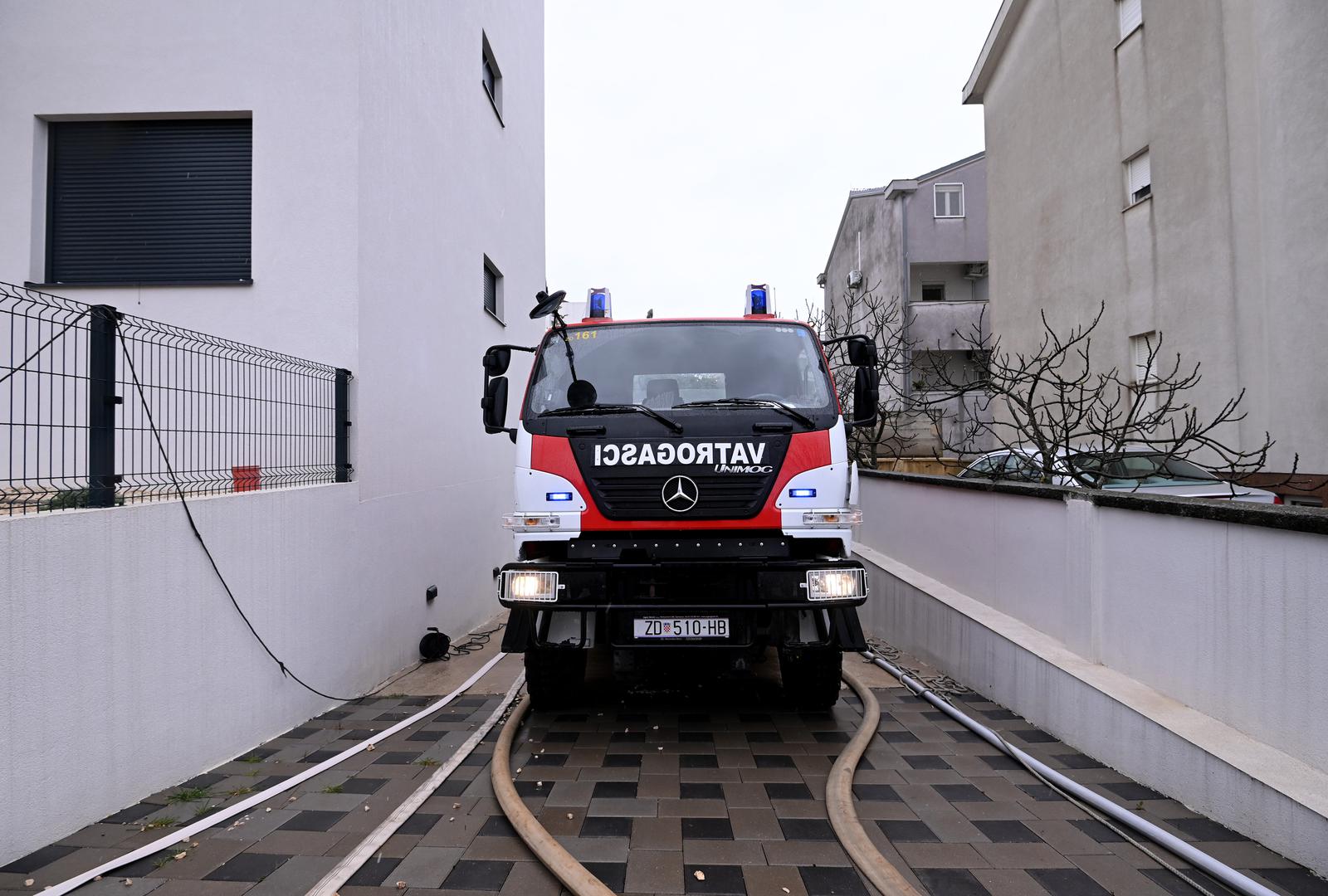 11.03.2024., Zadar - Posljedice jakjon nevremena i kise koja je pala 164 litre po cetvornom metru. Photo: Dino Stanin/PIXSELL