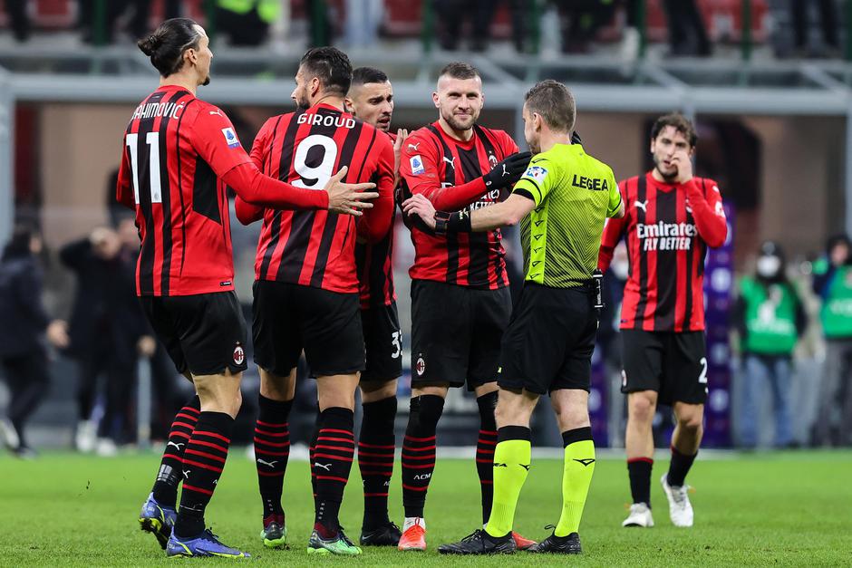 italian soccer Serie A match - AC Milan vs Spezia Calcio