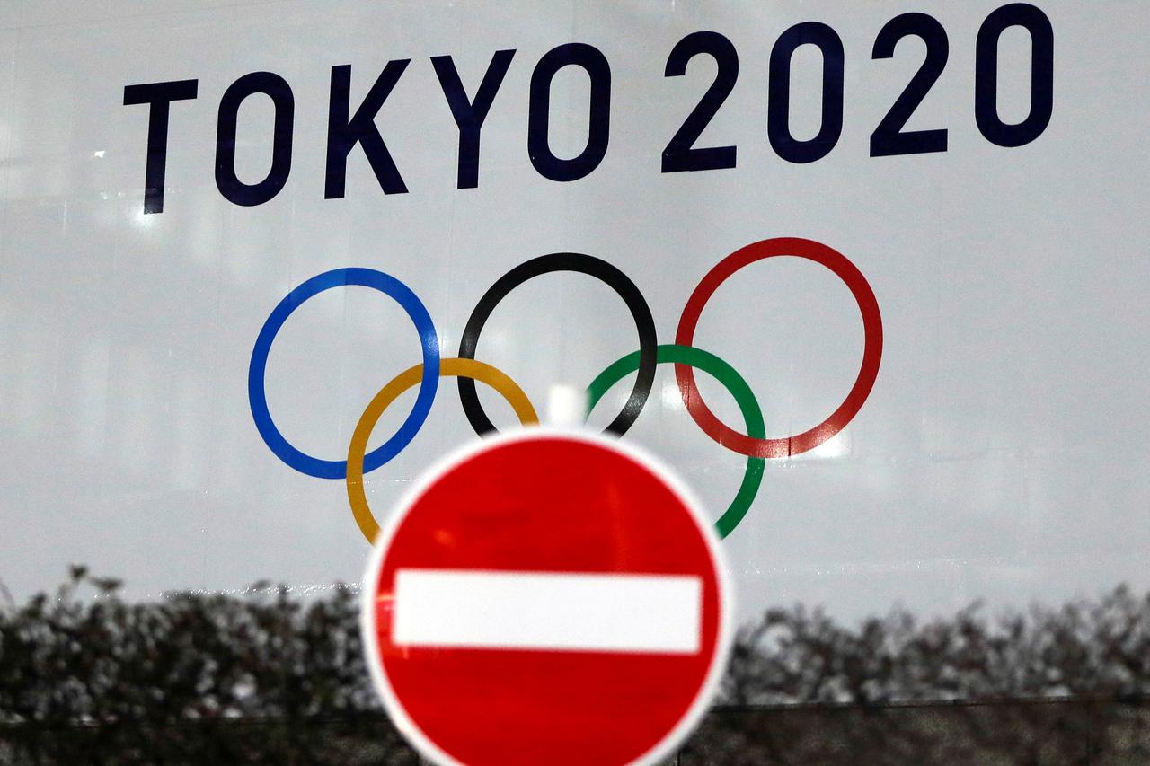 FILE PHOTO: FILE PHOTO: The logo of Tokyo 2020 Olympic Games is displayed, in Tokyo