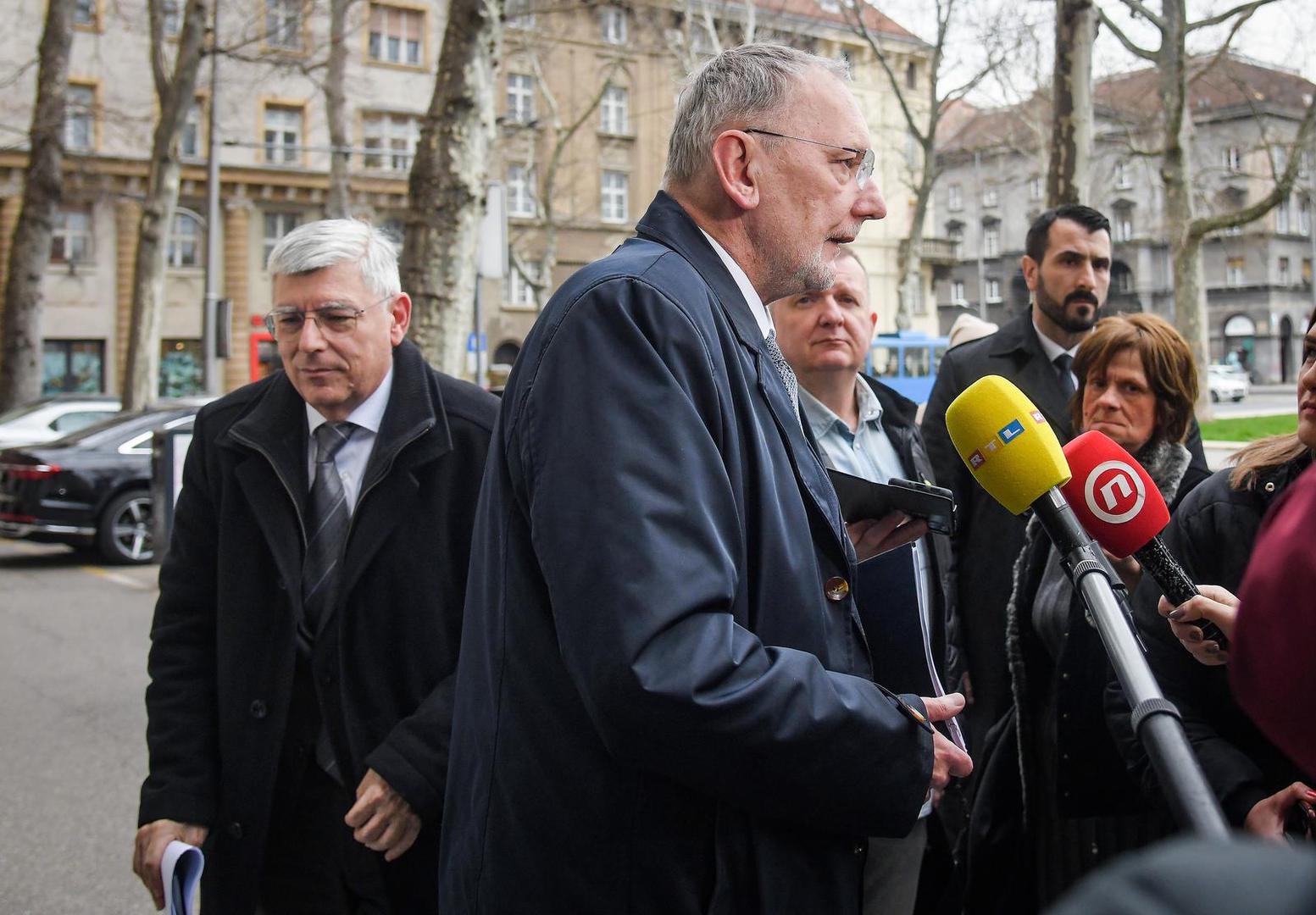 20.03.2023., Zagreb - Dolazak na sjednicu sireg Predsjednistva HDZ-a. Ministar Davor Bozinovic dao je izjavu za medije.  Photo: Josip Regovic/PIXSELL