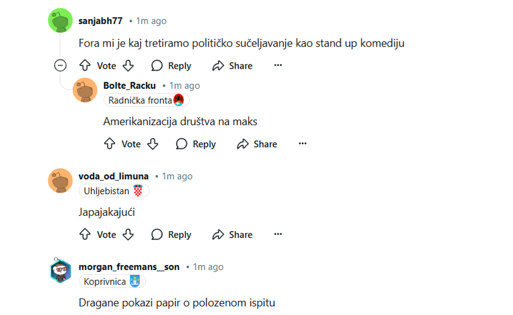 Nova debata je opet završila i na hrvatskom dijelu Reddita