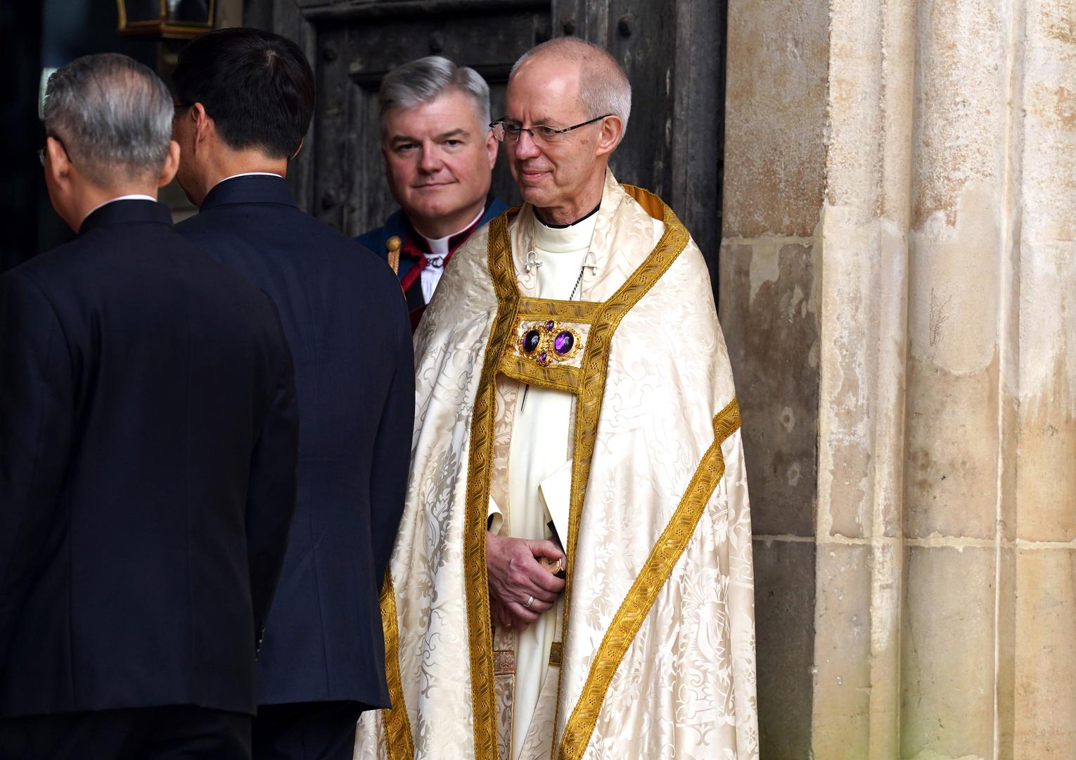 Archbishop of Canterbury Justin Welby at Westminster Abbey, central London, ahead of the coronation ceremony of King Charles III and Queen Camilla. Picture date: Saturday May 6, 2023. Photo: Andrew Milligan/PRESS ASSOCIATION