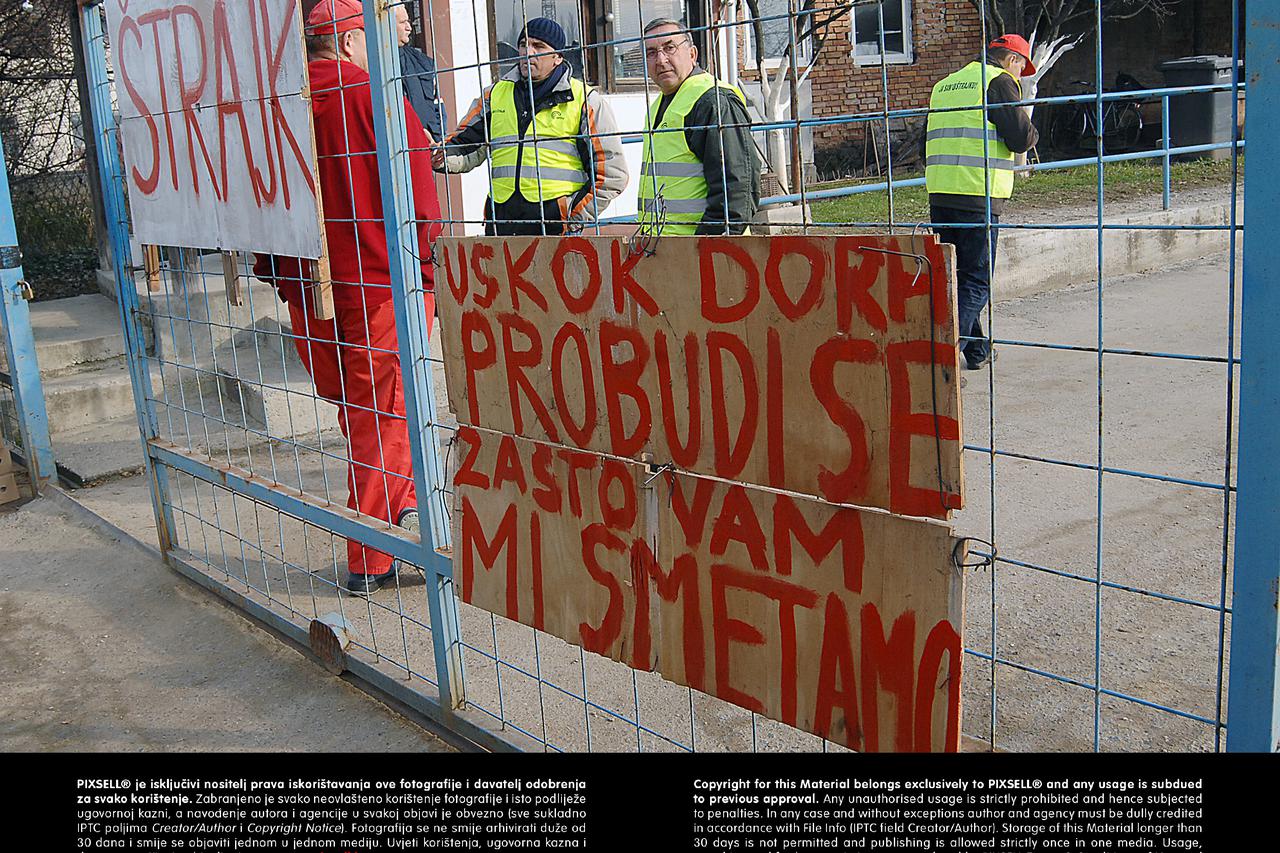 Radnici Vodoprivrede Sisak ušli u štrajk