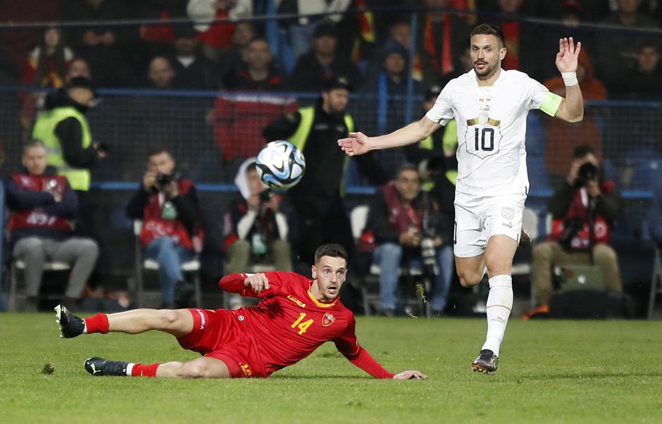 UEFA Euro 2024 Qualifier - Group G - Montenegro v Serbia