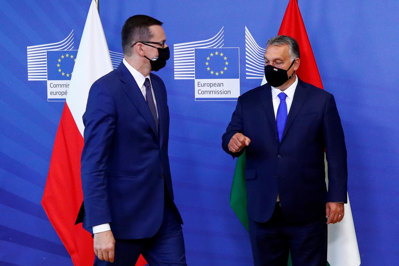 FILE PHOTO: Visegrad group meets with EC President Ursula von der Leyen in Brussels