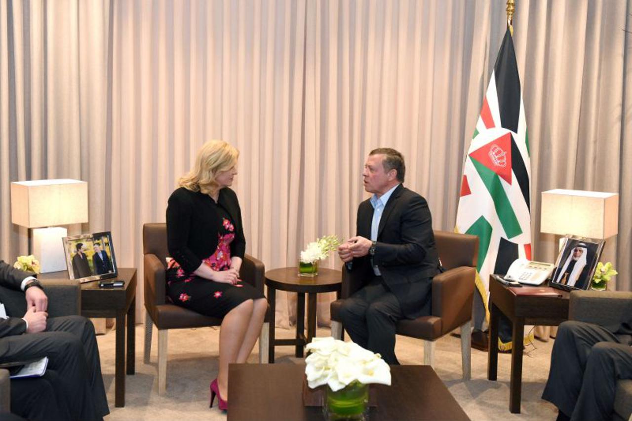 Predsjednica Kolinda Grabar Kitarović i jordanski predsjednik