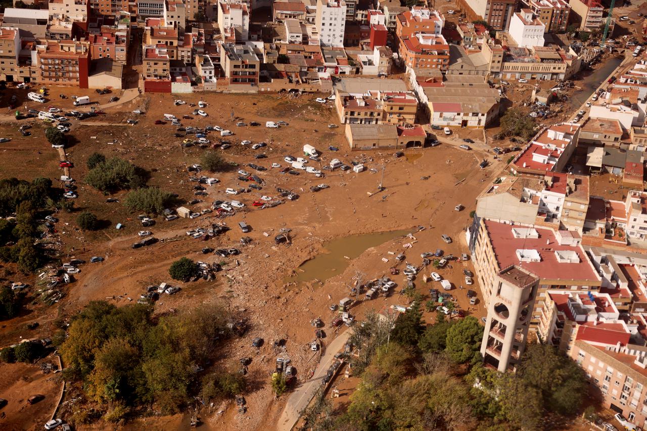 Aftermath of floods near Valencia