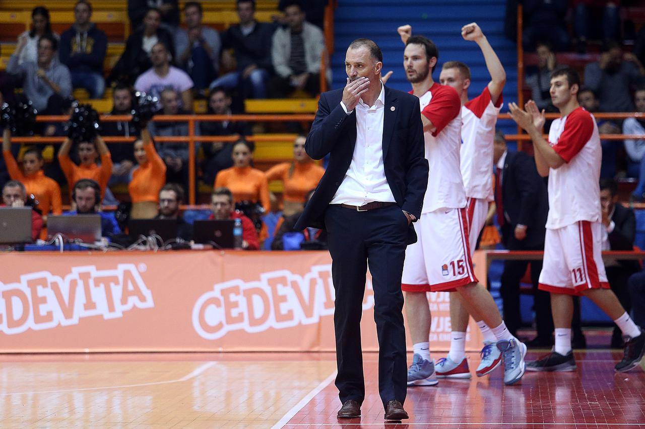 11.10.2015., Dom sportova, Zagreb - 05. kolo ABA lige, KK Cedevita - Crvena zvezda Telekom. Trener Cedevite Veljko Mrsic.  Photo: Goran Stanzl/PIXSELL