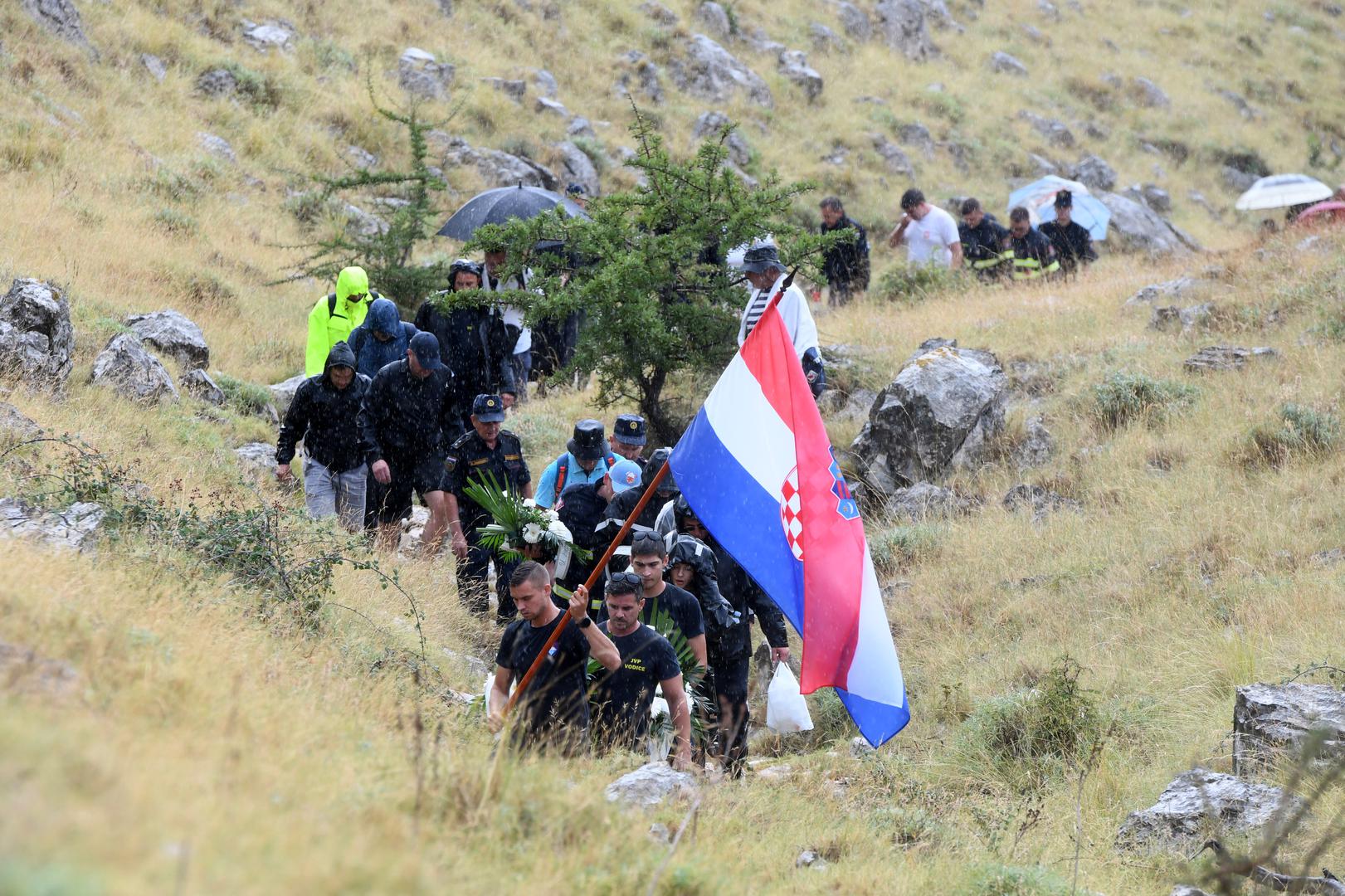 30.08.2023., Kornati - Na Kornatima obiljezena godisnjica tragedije u kojoj je poginulo 12 vatrogasaca. Photo: Hrvoje Jelavic/PIXSELL