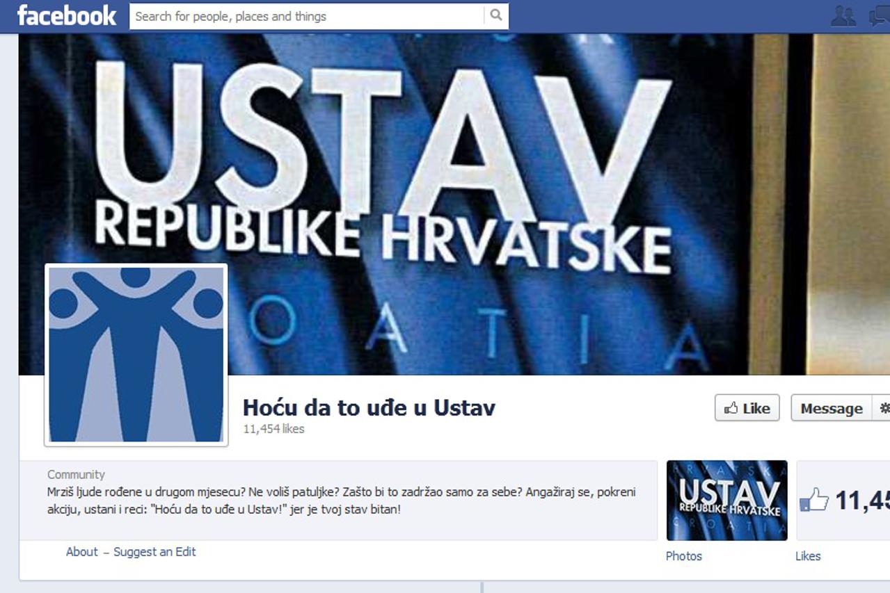 Facebook grupa Hoću da to uđe u Ustav