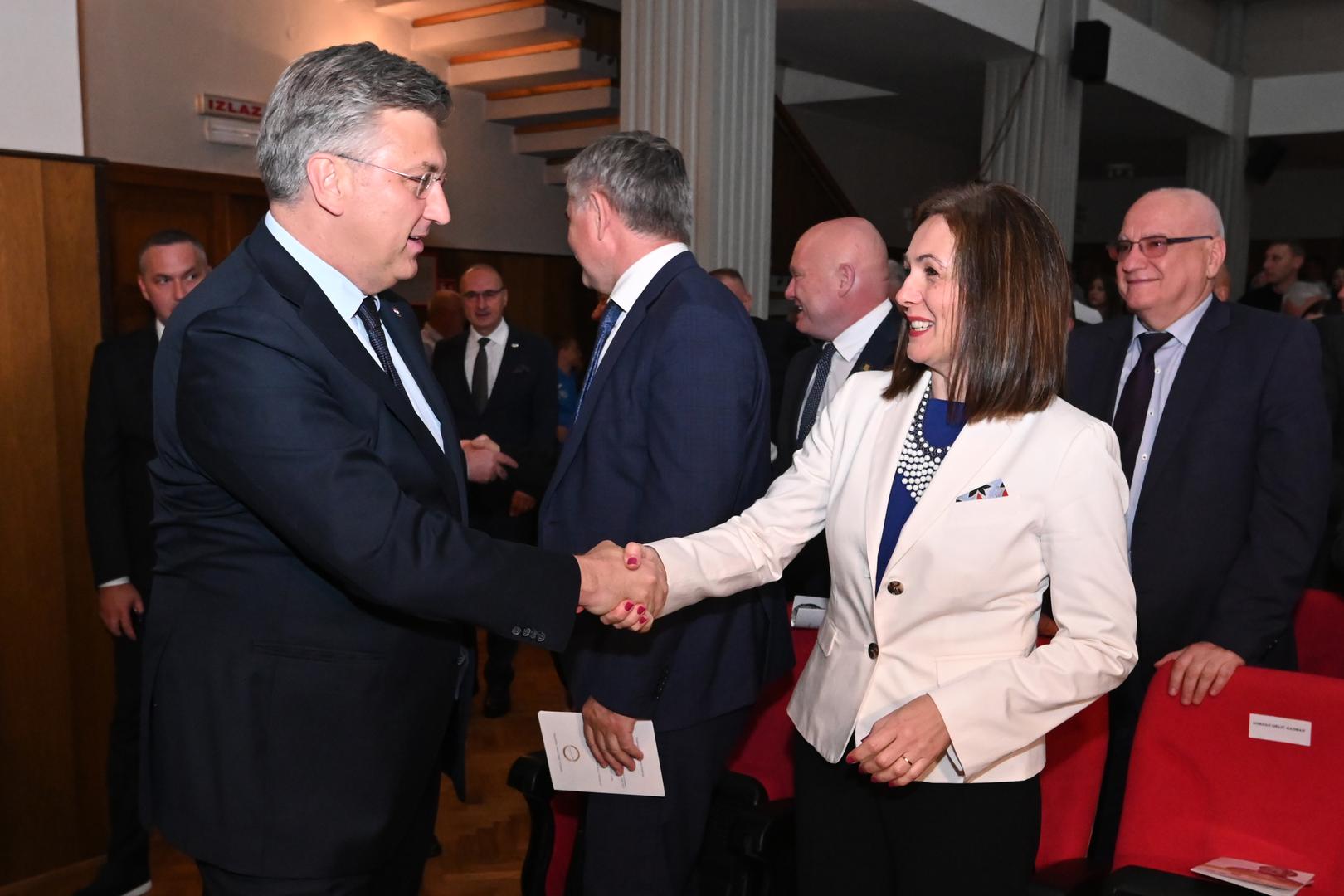 23.05.2023., Gospic
- Premijer Andrej Plenkovic nazocio je svecanoj sjednici povodom 200. obljetnice  rodjenja Ante Starcevica i Dana Zupanije Licko senjske. 
 Photo: Dino Stanin/PIXSELL