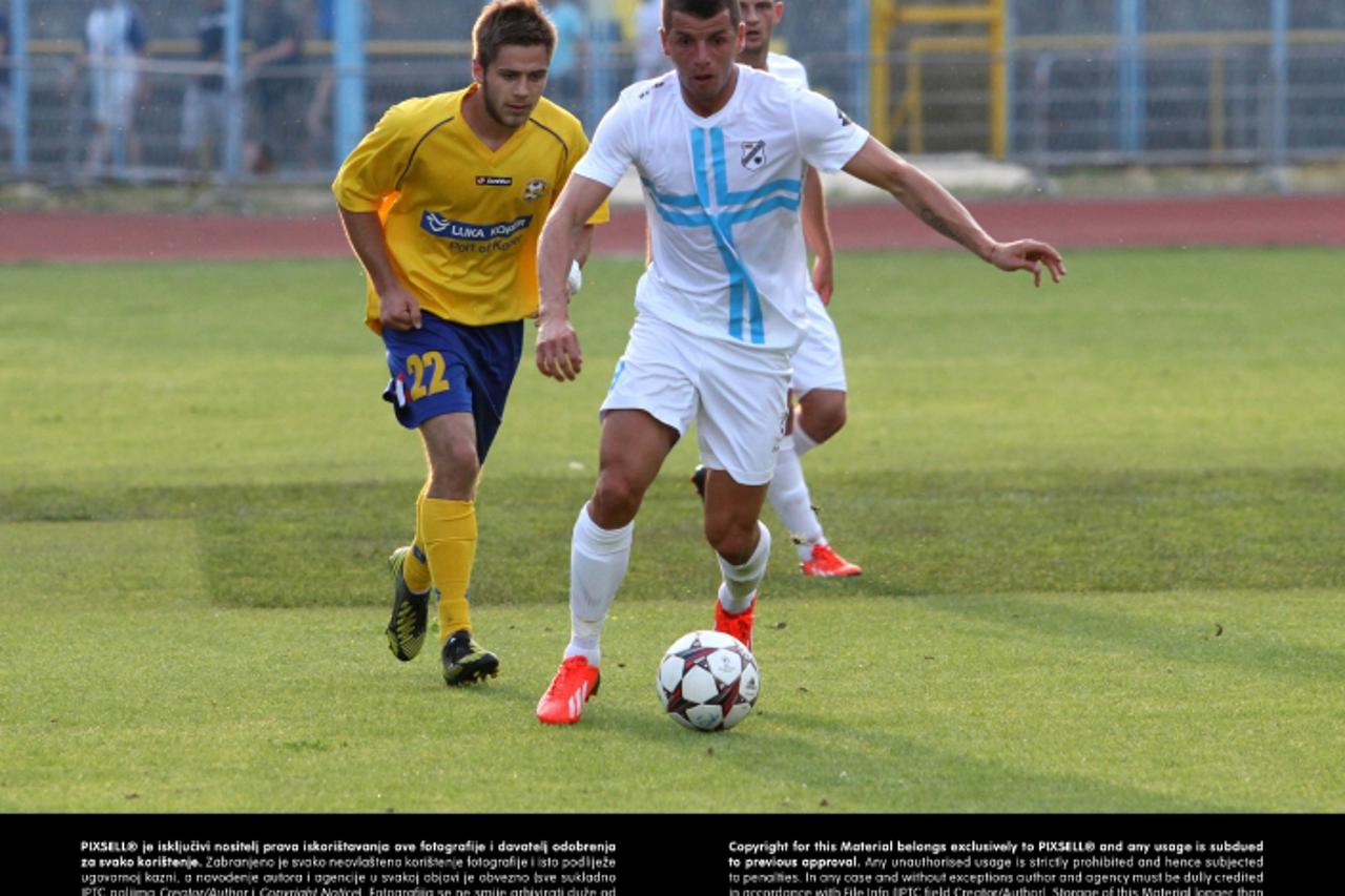 '05.07.2013., Stadion Kantrida, Rijeka - Medjunarodna prijateljska nogometna utakmica HNK Rijeka - FC Koper. Anas Sharbini.  Photo: Goran Kovacic/PIXSELL'