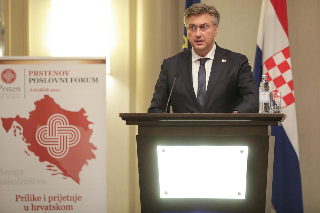 Andrej Plenković sudjelovao na 4. Prstenovom poslovnom forumu Zagreb 2021