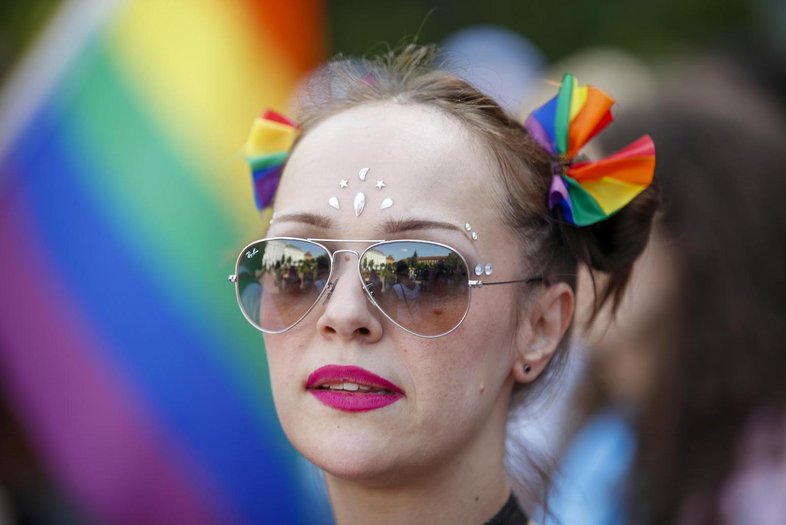 04.06.2022., Zagreb - 21. Povorka ponosa LGBTIQ+ zajednice, osoba i duginih obitelji Zagreb Pridea ove se godine odrzava pod sloganom "Dajte nam nasa cetiri zida!".   Photo: Slavko Midzor/PIXSELL