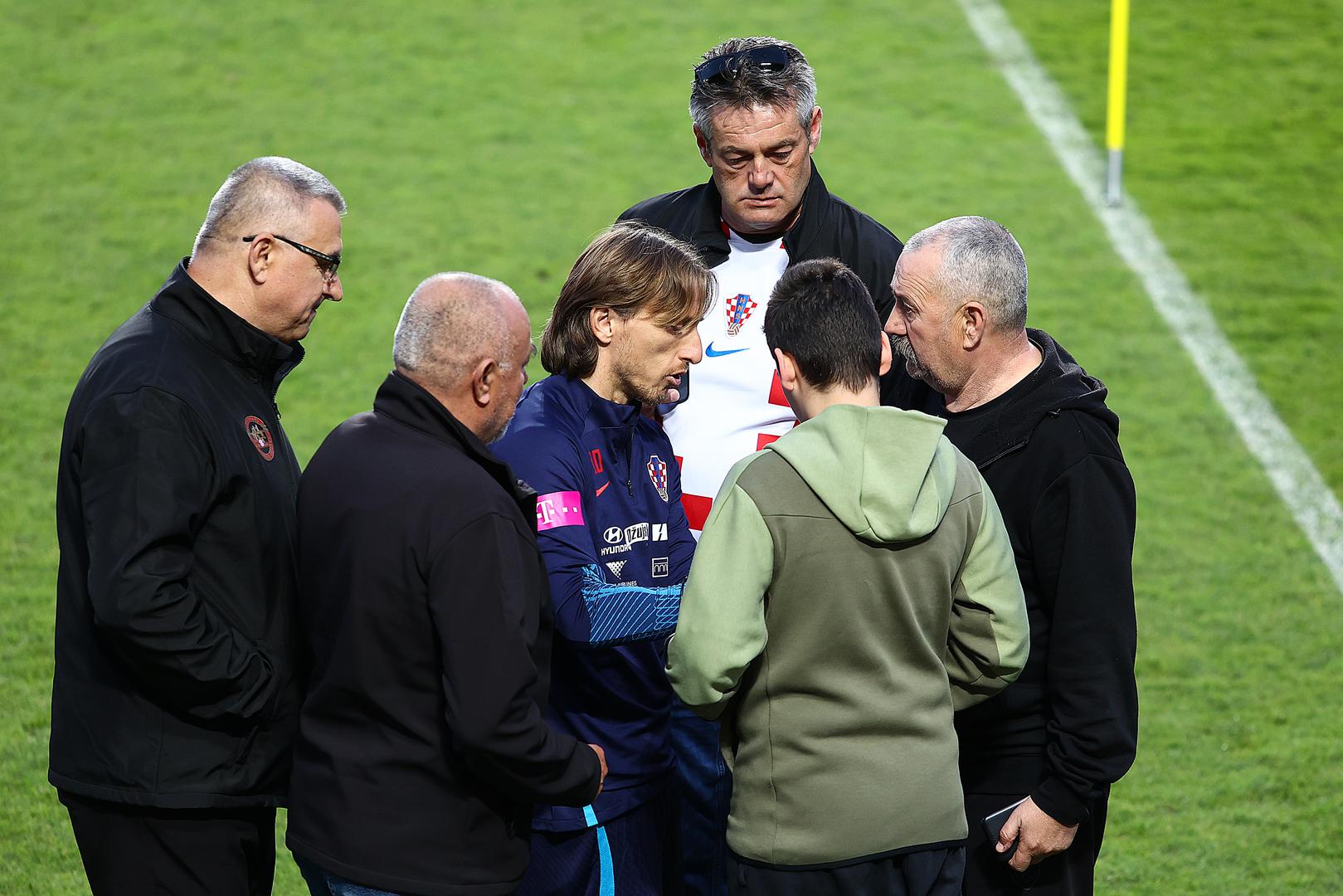 22.03.2023., stadion Hrvatski vitezovi, Dugopolje - Trening hrvatske nogometne reprezentacije na stadionu Hrvatski vitezovi u Dugopolju uoci utakmice kvalifikacija za EURO 2024 protiv Walesa. Luka Modric.  Photo: Miroslav Lelas/PIXSELL