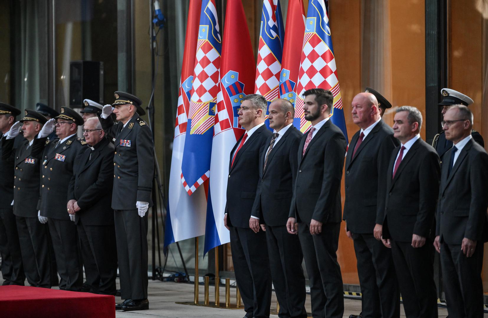 02.08.2024., Zagreb - Predsjednik Republike i vrhovni zapovjednik Oruzanih snaga Republike Hrvatske Zoran Milanovic upriicio je  svecani prijem povodom obiljezavanja Dana pobjede i domovinske zahvalnosti i Dana hrvatskih branitelja te 29. obljetnice VRO Oluja.  Photo: Josip Regovic/PIXSELL