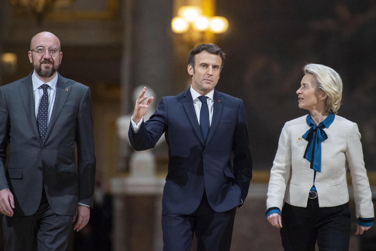 Press Conference During EU Summit - Versailles