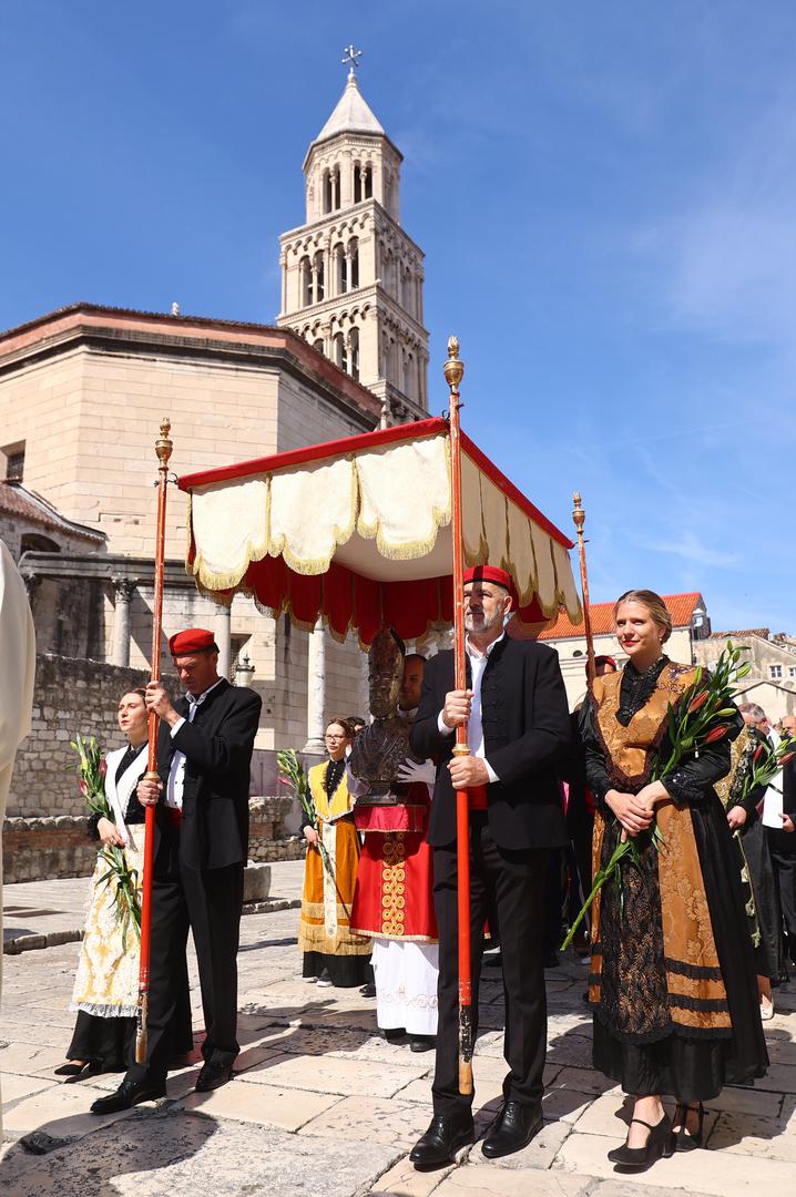 07.05.2023., Split - Procesija i misa povodom blagdana sv. Dujma. Photo: Miroslav Lelas/PIXSELL