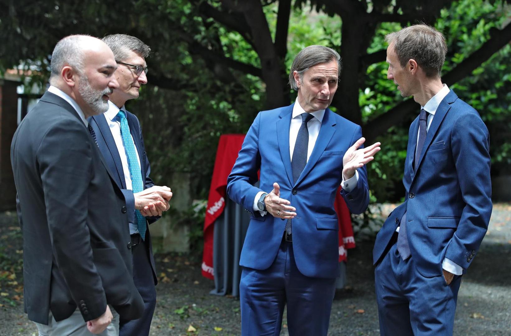 28.05.2021., Zagreb - Gliptoteka HAZU. Vecernjakova izlozba fotografija "30 godina hrvatske neovisnosti" . Izlozbu su pozdravnim govorom otvorili Drazen Klaric, Anita Ruso i Damir Kanaet. Photo: Sanjin Strukic/PIXSELL