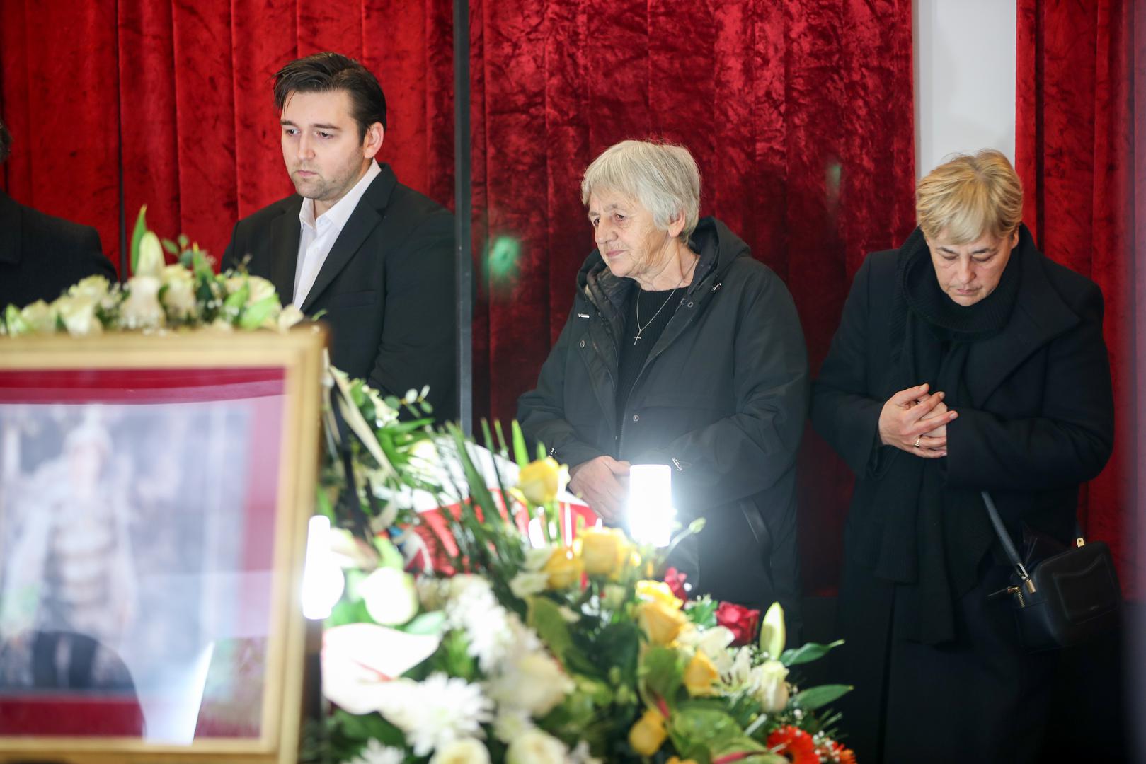 30.12.2023., Metkovic - Posljednji ispracaj Jurice Popovica na groblju Sv. Ivana u Metkovicu. Photo: Zvonimir Barisin/PIXSELL