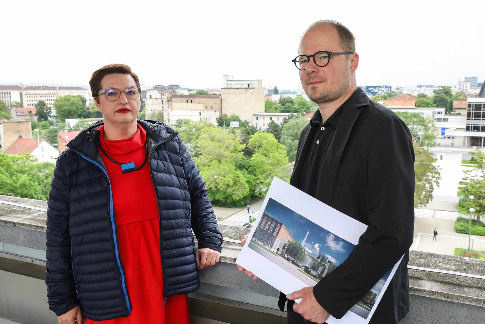 18.05.2023,Zagreb -  Procelnica Emina Visnic i dogradonacelnik Luka Korlaet  predstavili su projekt Paromlin.  Photo: Jurica Galoic/PIXSELL