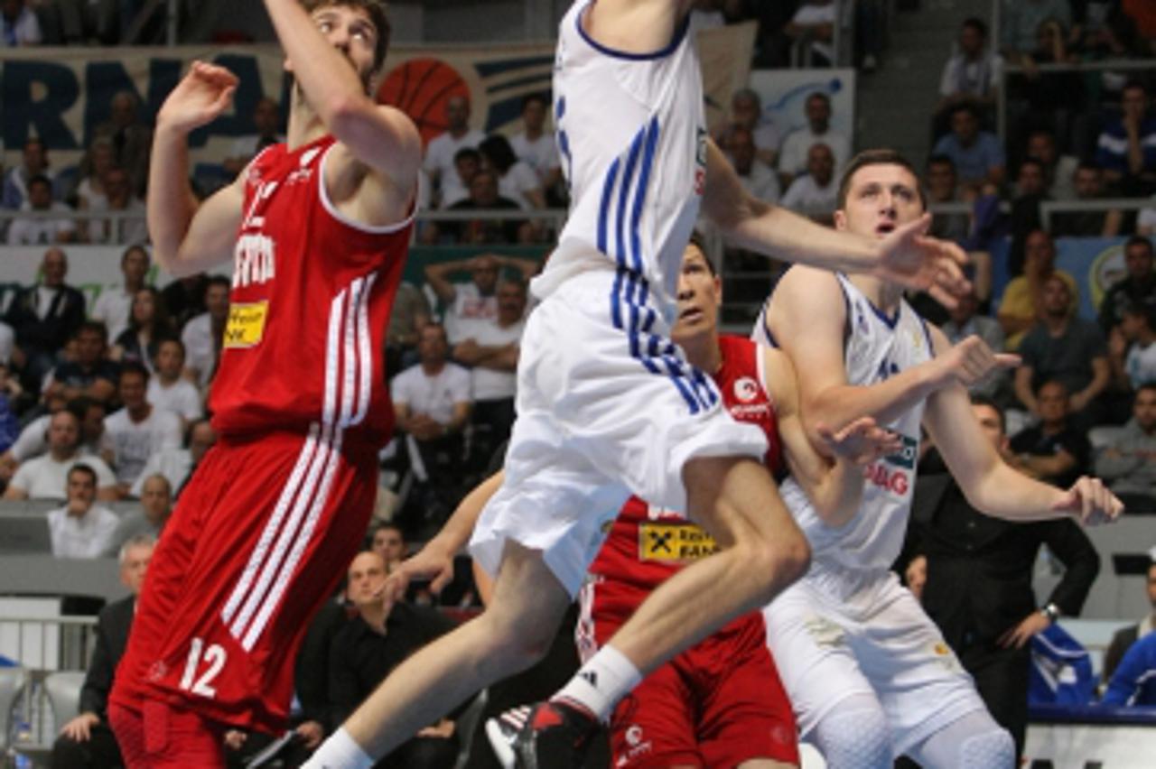 '19.05.2013., Dvorana Kresimira Cosica, Zadar - Poluzavrsnica kosarkaskog doigravnja, KK Zadar - KK Cedevita. Ante Delas. Photo: Dino Stanin/PIXSELL'