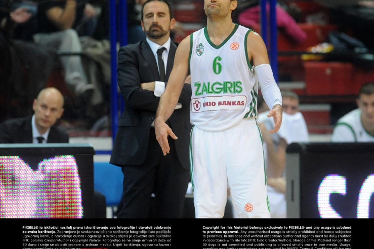 '15.11.2012., KC Drazen Petrovic, Zagreb - Euroliga, skupina C, 6. kolo, KK Cedevita - Zalgiris Kaunas. Marko Popovic.   Photo: Daniel Kasap/PIXSELL'