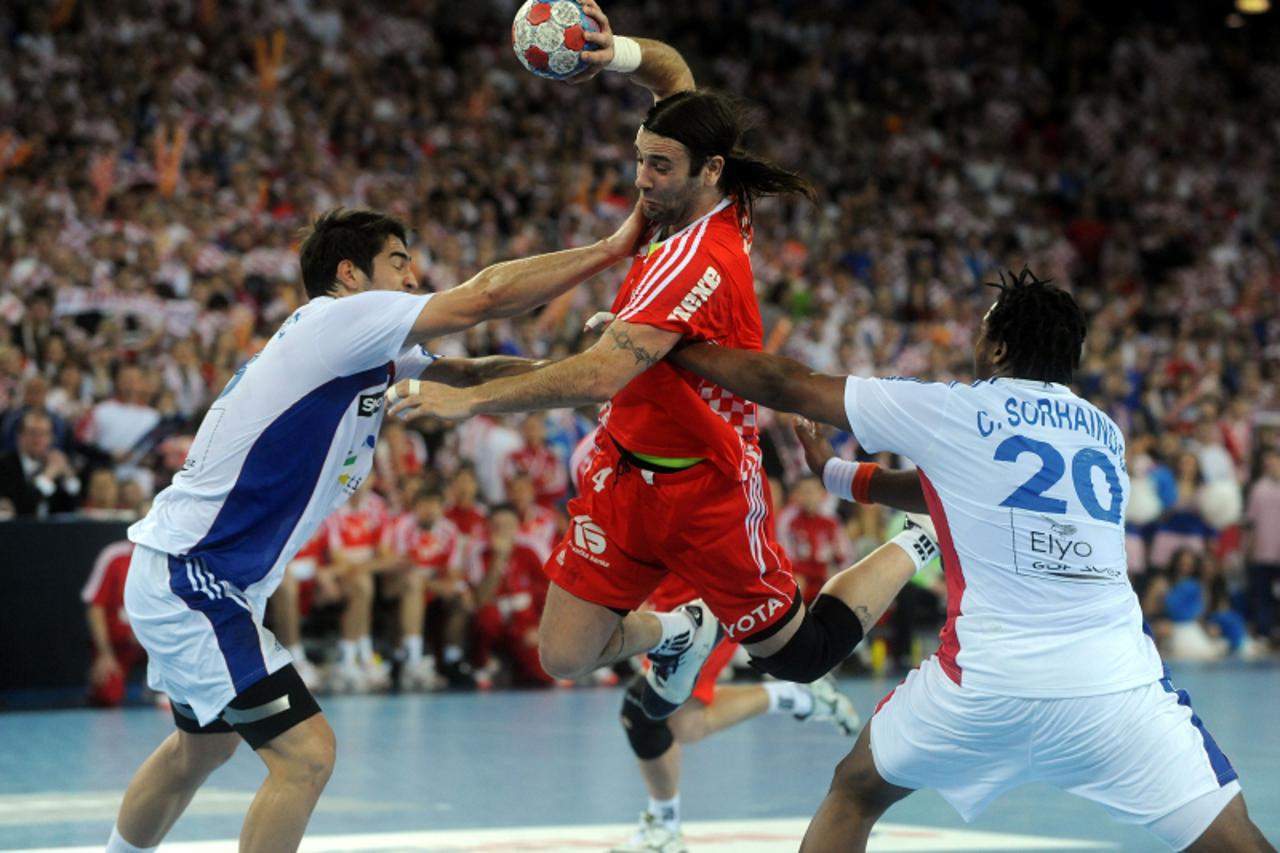 'sport...Zagreb...01.02.2009.   dvorana Arena Zagreb, Zagreb, Hrvatska,  Hrvatska i Francuska odigrale su na Svjetskom prvenstvu u rukometu finalnu utakmicu za zlatnu medalju.  S Francuskom Hrvatska j