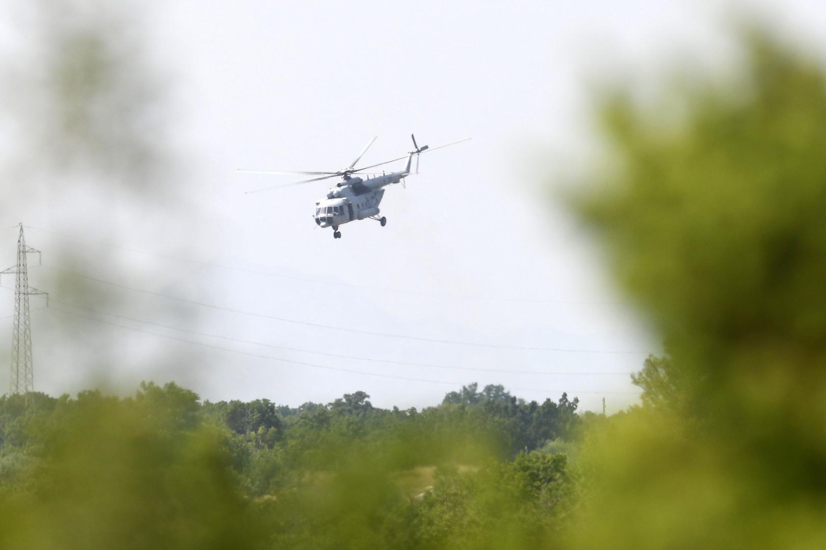 21.06.2023., Pakovo Selo - U kanjonu rijeke Cikole na podrucju Pakova Sela u Sibensko-kninskoj zupaniji srusio se helikopter madjarskih oruzanih snaga koji se u Hrvatskoj nalazi na obuci. Photo: Hrvoje Jelavic/PIXSELL