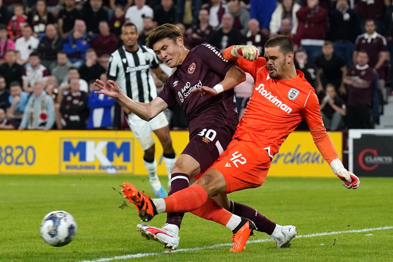 Heart of Midlothian v PAOK FC - UEFA Conference League - Play Off - First Leg - Tynecastle Park