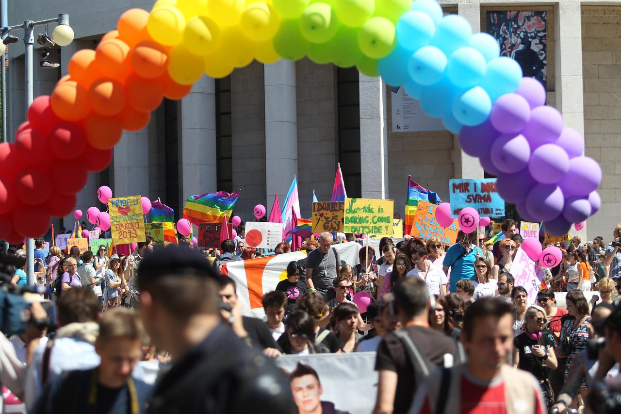 Zagreb: Povorka ponosa LGBTIQ osoba  Zagreb Pride 2012. 