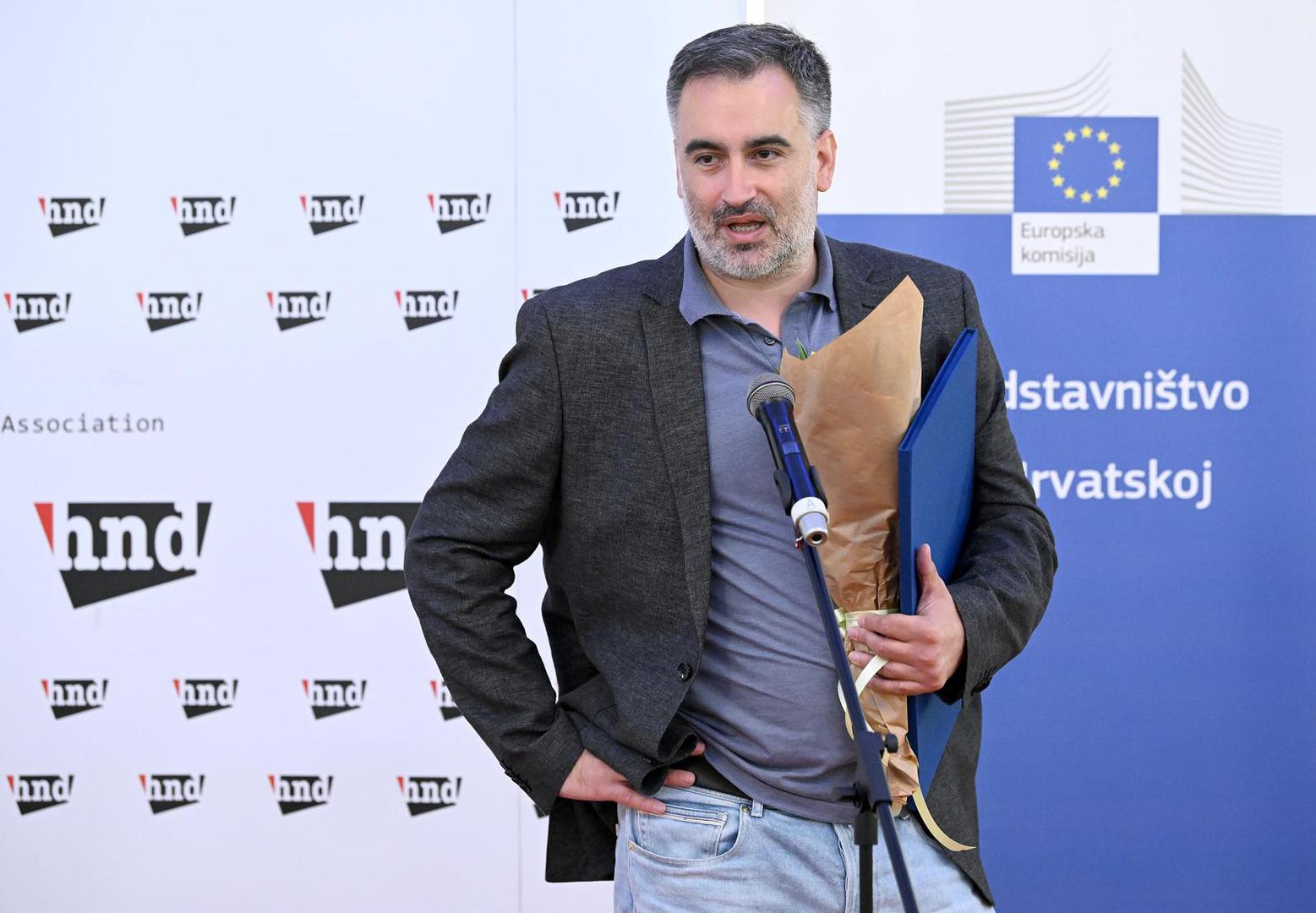 08.05.2023., Zagreb - U Novinarskom domu odrzala se svecana dodjela Nagrade Europa, koja ce se odrzati ususret Danu Europe. Marko Stricevic Photo: Marko Lukunic/PIXSELL