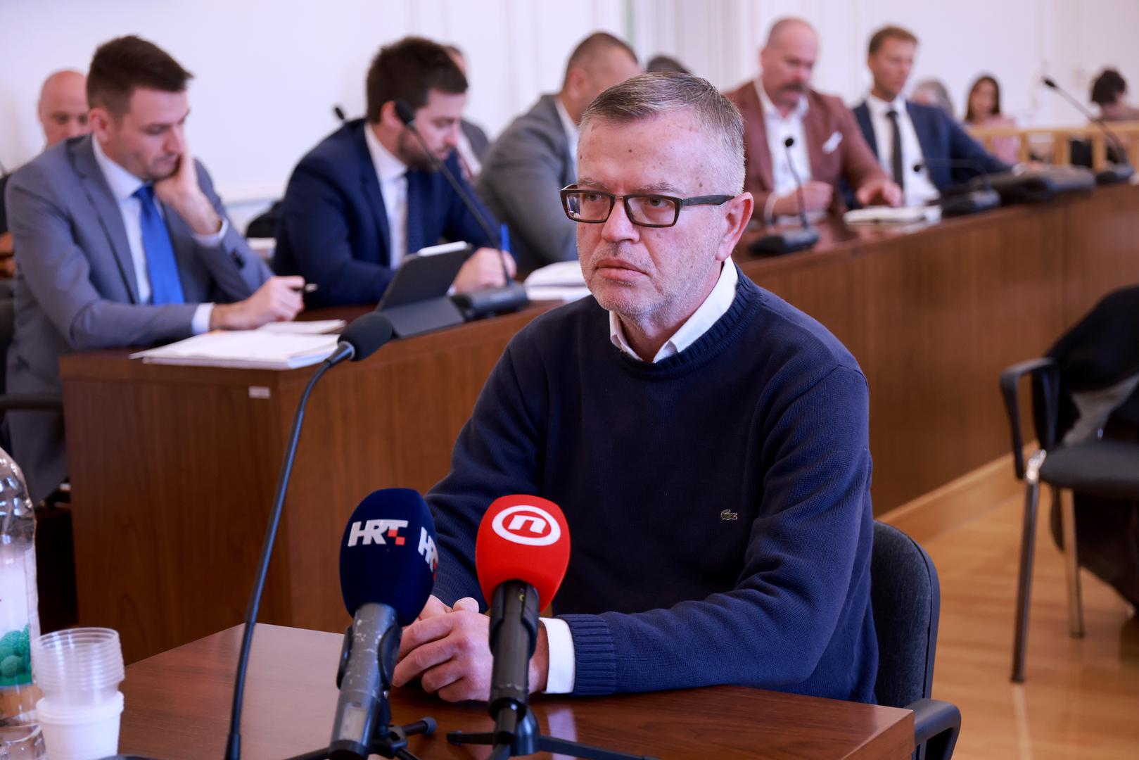 12.11.2024., Osijek - Na Zupanijskom sudu nastavljeno je sudjenje braci Mamic i ostalima za izvlacenje novca iz Dinama. Sinisa Jagodic Photo: Davor Javorovic/PIXSELL