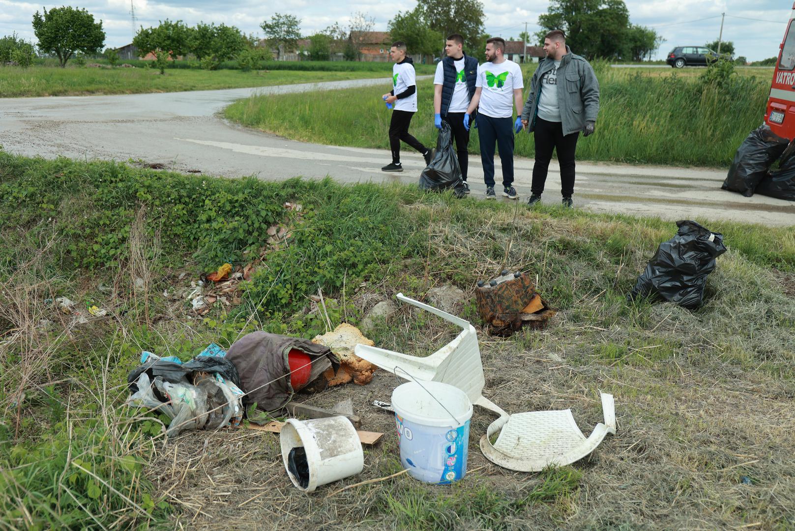 PRI KORISTENJU FOTOTGRAFIJE ZASTITITI IDENTITET DJETETA! (PREKRITI OCI). 21.04.2024., Bosnjaci - Rezolucija Zemlja akcija ciscenja Savjet mladih Opcine Bosnjaci. Photo: Davor Javorovic/PIXSELL