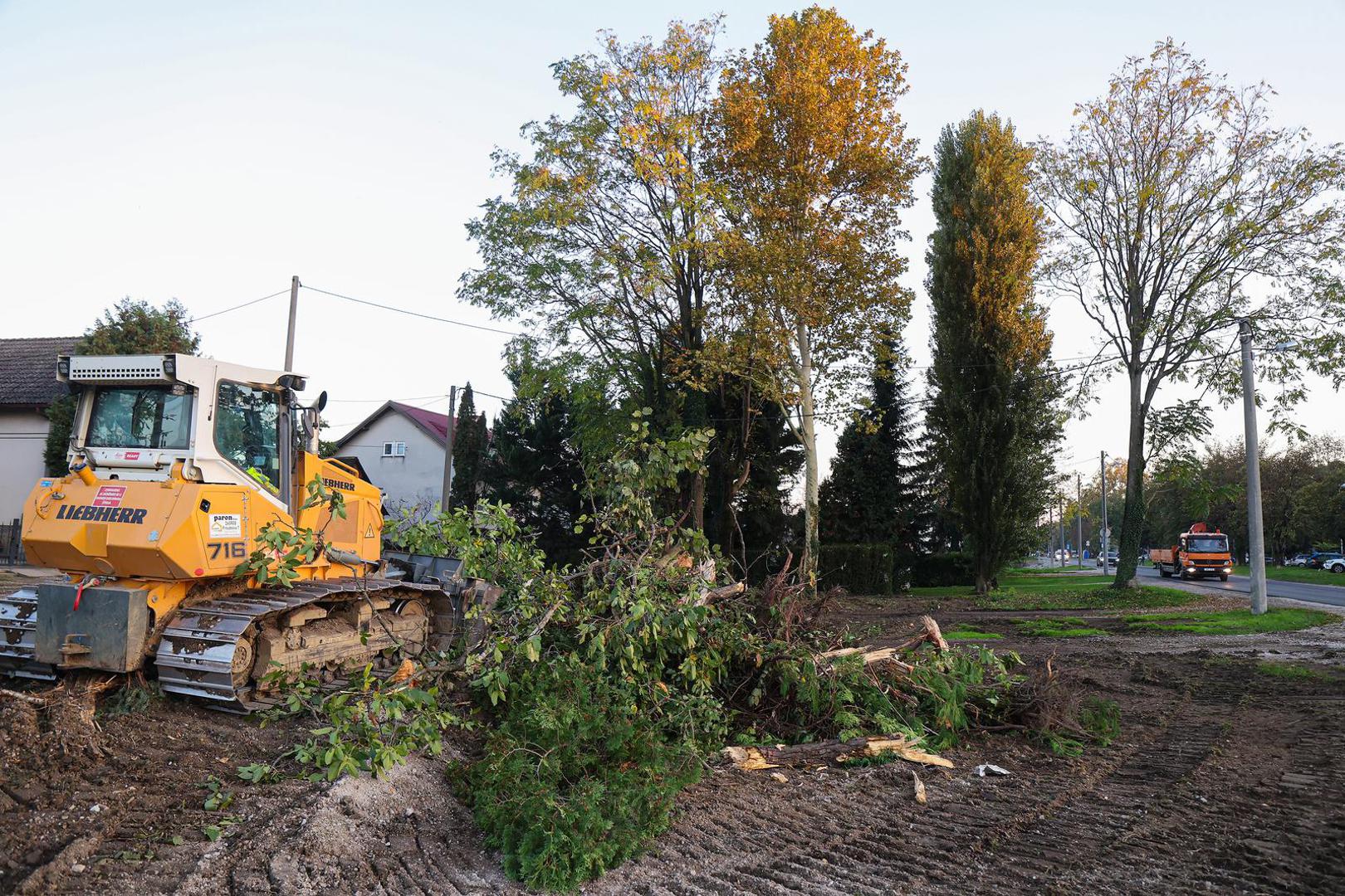 22.10.2024., Zagreb - Reportaza o prosirenju Sarajevske ulice u kojoj ce nakon radova voziti tramvaji i biti ce spojena sa Zagrebackom obilaznicom. Photo: Luka stanzl/PIXSELL