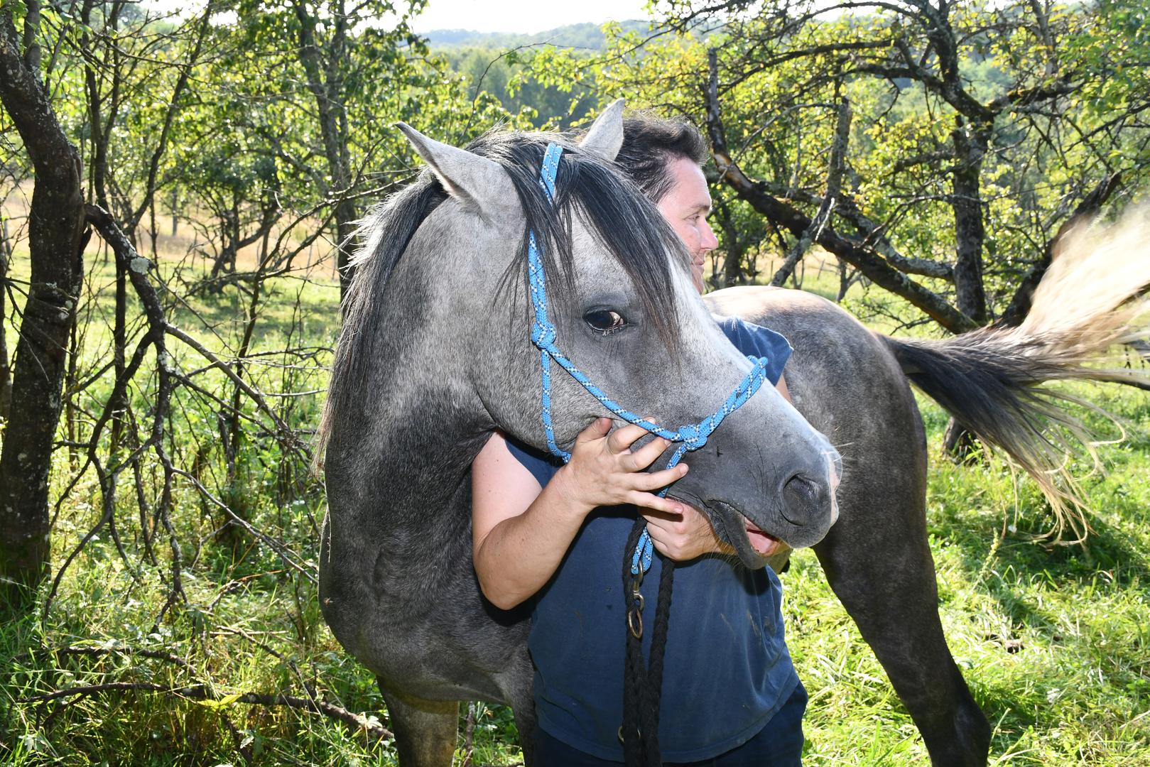 20.07.2023.,Bestrma - Izbor za najbolji OPG - Zlata vrijedan. OPG Anita Zrnic. Obitelj Zrnic - otac Sandro, majka Anita, kcerke Ela i Franka.
 Photo: Nikola Cutuk/PIXSELL