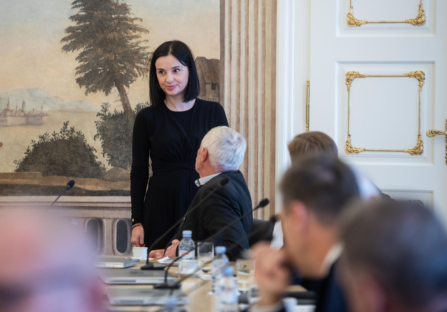 15.11.2023., Zagreb - U Banskim dvorima odrzan je sastanak predsjednika Vlade RH Andreja Plenkovica s predstavnicima Hrvatske poljoprivredne komore. ministrica poljoprivrede Marija Vuckovic Photo: Neva Zganec/PIXSELL