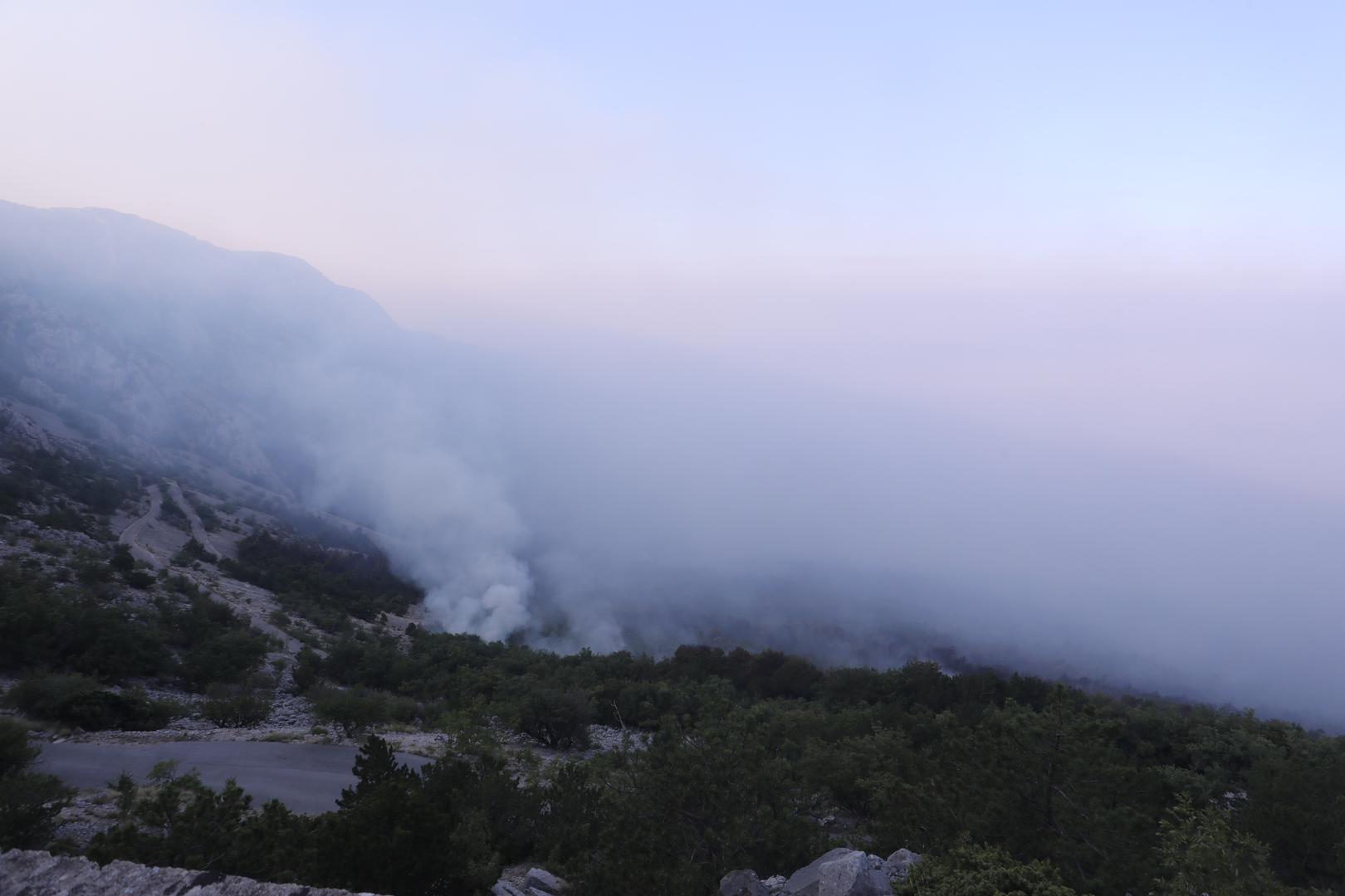 01.08.2024.,Makarska- Jutro je otkrilo katastrofu opozarene povrsine na podrucju Parka prirode Biokovo. Photo: Ivo Cagalj/PIXSELL