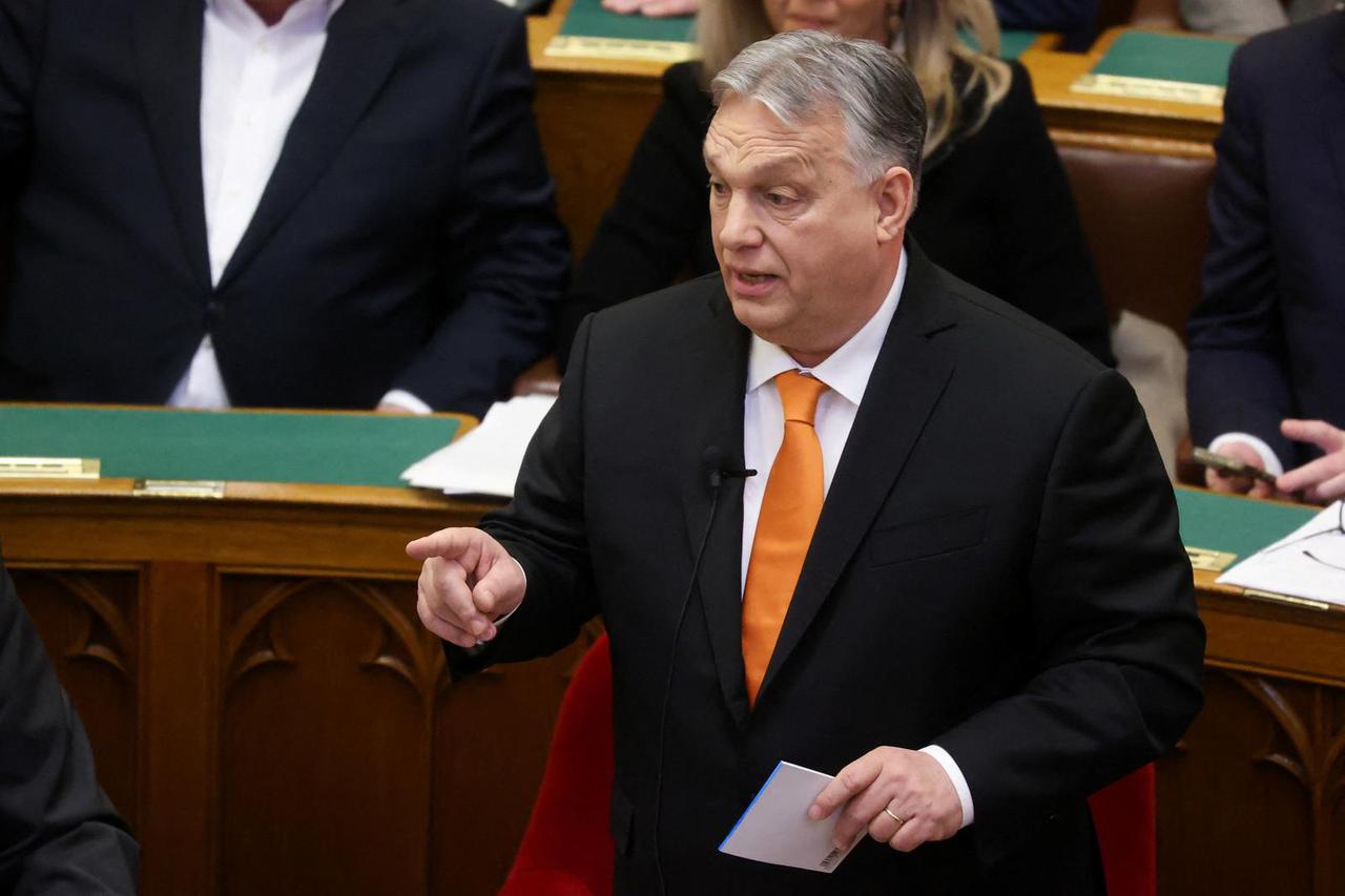 Hungarian PM Orban attends the spring session of the parliament in Budapest