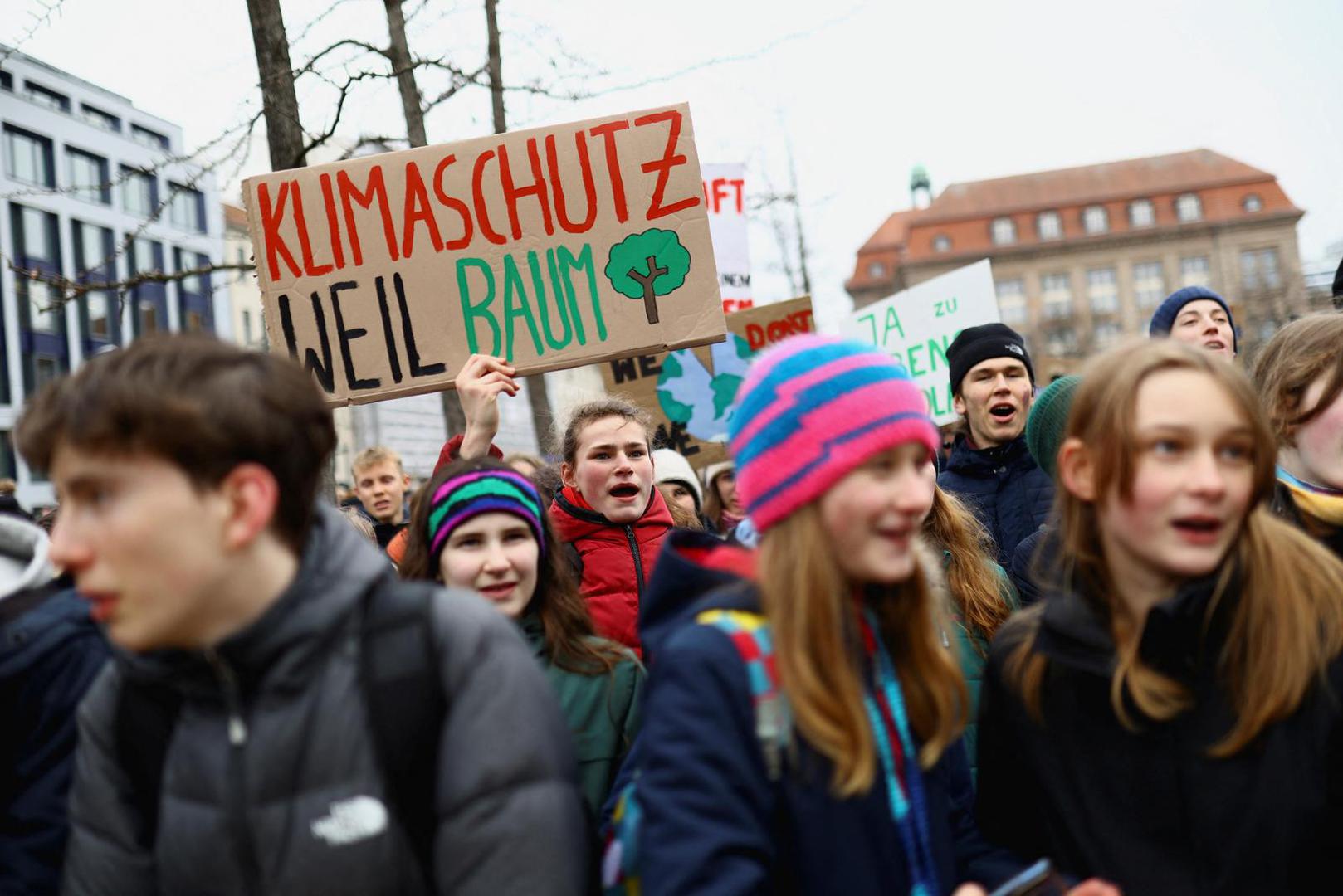 People take part in the Global Climate Strike of the movement Fridays for Future, in Berlin, Germany, March 3, 2023. REUTERS/Christian Mang Photo: CHRISTIAN MANG/REUTERS