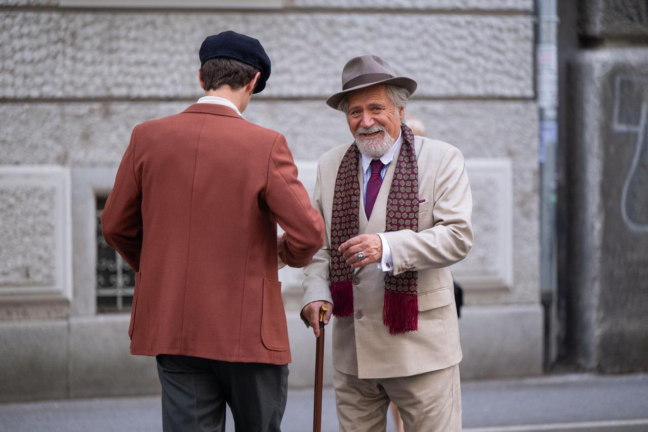 Zagreb: Rade Šerbedžija na snimanju serije Dnevnik velikog Perice