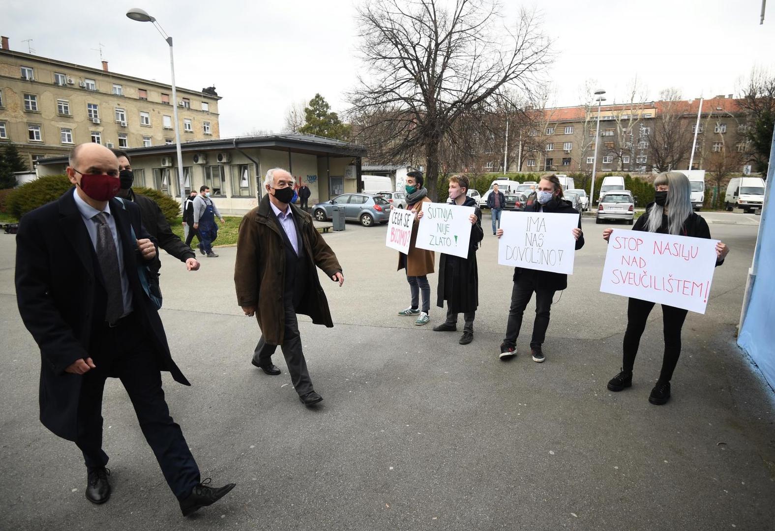 12.03.2021., Zagreb - Sastanak Senata Sveucilista u Zagrebu. Raspravljat ce o stanju na Sveucilistu, ali i potencijalnoj smjeni rektora Damra Borasa. 
Photo: Marko Lukunic/PIXSELL