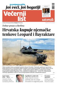 Večernji list naslovnica