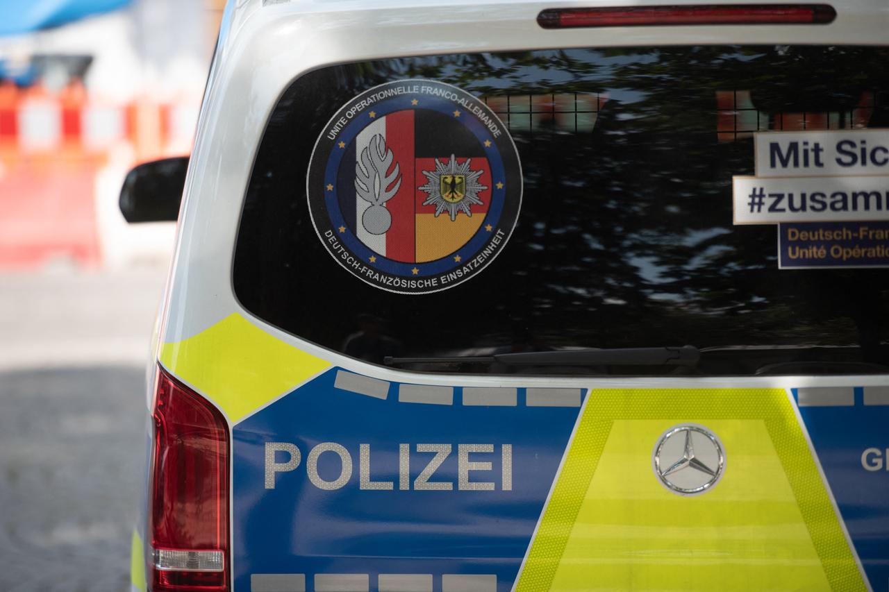 Paris 2024 - German Police Vehicle Parked On Champs-Elysees - Paris