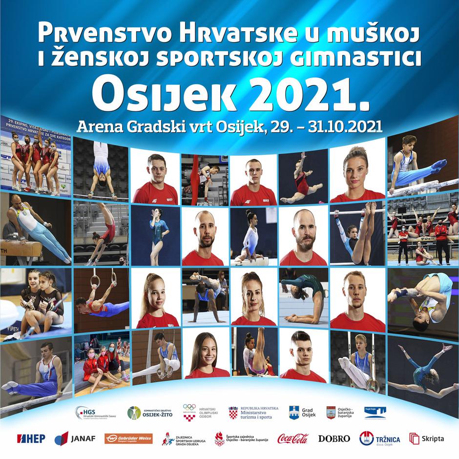 Najveće zvijezde hrvatske gimnastike nastupaju na rekordnom Prvenstvu Hrvatske u Osijeku